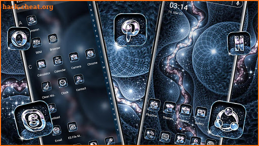 Fractal River Launcher Theme screenshot