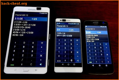 Fraction Calculator "Fractal MK-12" screenshot