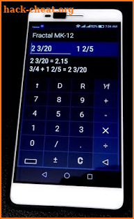 Fraction Calculator "Fractal MK-12" screenshot