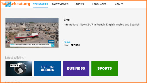 FRANCE 24 - Android TV screenshot