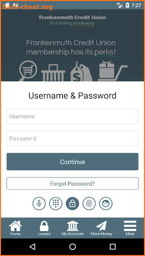 Frankenmuth Credit Union screenshot