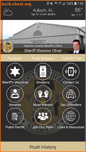 Franklin County Sheriff’s Office (AL) screenshot