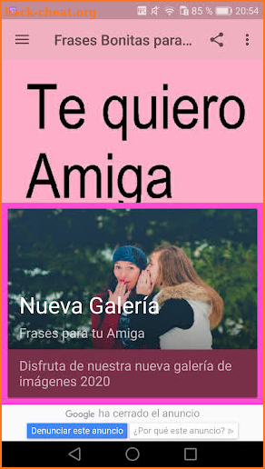 Frases Bonitas para tu mejor Amiga screenshot