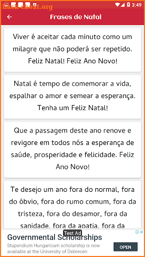 Frases de Natal e Feliz Natal 2018 screenshot