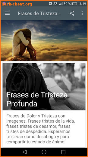 Frases de Tristeza Profunda screenshot