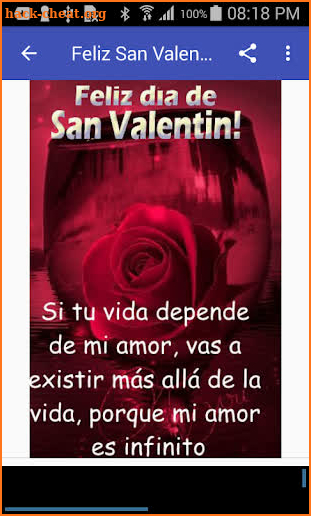 Frases para San Valentín screenshot