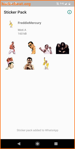 Freddie Mercury Sticker App screenshot