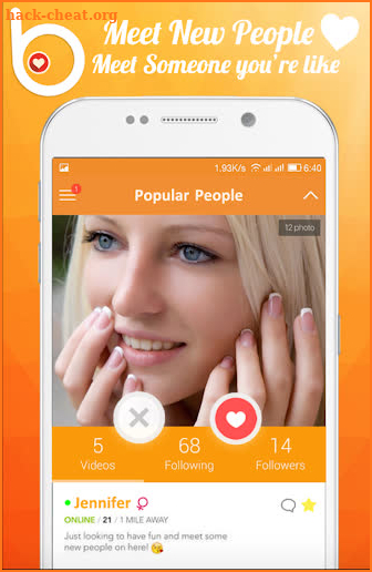 Free Badoo Meet Dating People Tips screenshot