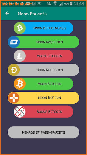 Free Bitcoins - 12 Faucets screenshot