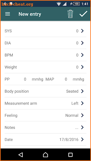 Free Blood Pressure screenshot