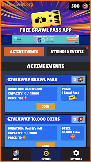 FREE BRAWL PASS APP screenshot