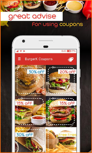 Free Coupons for BurgerKing Delivery Online screenshot