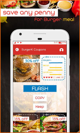 Free Coupons for BurgerKing Delivery Online screenshot