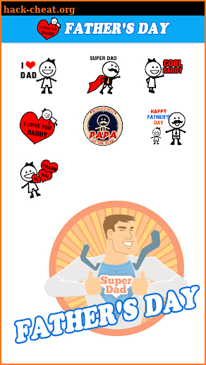 Free Father's Day Sticker GIF screenshot