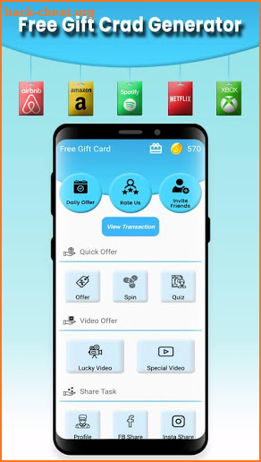 Free Gift Card Generator : XBoxx, Amaazon, Nettflx screenshot