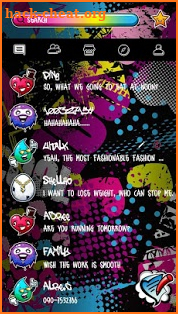 (FREE) GO SMS COOL GRAFFITI THEME screenshot