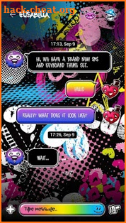 (FREE) GO SMS COOL GRAFFITI THEME screenshot