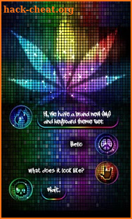 (FREE) GO SMS DISCO WEED THEME screenshot