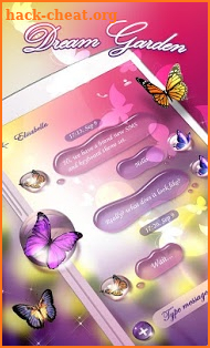 (FREE) GO SMS DREAM GARDEN THEME screenshot