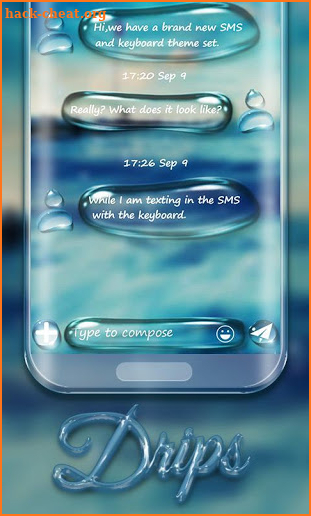 (FREE) GO SMS DRIPS THEME screenshot