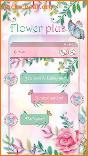 (FREE) GO SMS FLOWER PLUS THEME screenshot