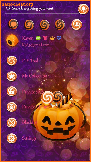 (FREE) GO SMS HALLOWEEN CANDY THEME screenshot