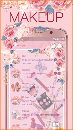 (FREE) GO SMS MAKEUP THEME screenshot