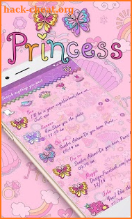 (FREE) GO SMS PRINCESS THEME screenshot