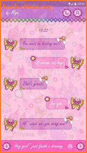 (FREE) GO SMS PRINCESS THEME screenshot