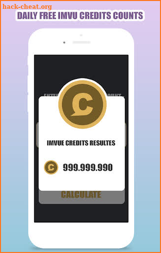 Free IMVU Credits Calculator screenshot