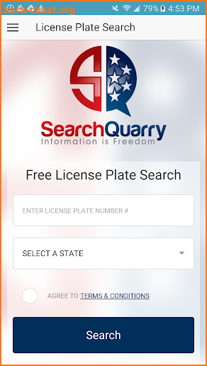 Free License Plate Search App screenshot