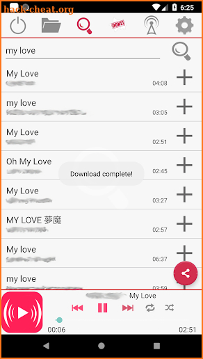 Free Music Download Player screenshot