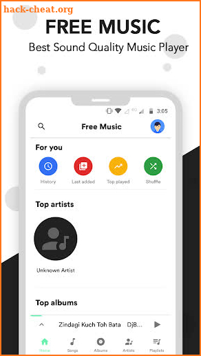 Free Music Player - best android music player screenshot