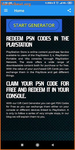 free psn code gift game hub screenshot