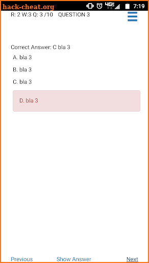 Free Quiz  And Answers screenshot