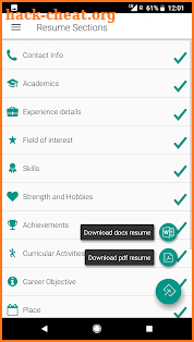 Free Resume Builder - Word & PDF screenshot