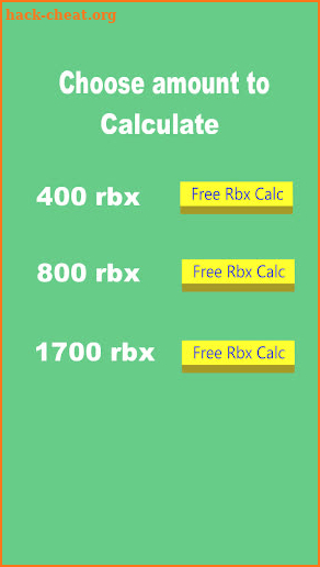 Free Robux Mega Calc screenshot