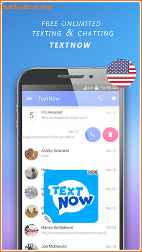 Free TextNow - call free US Number Tips screenshot