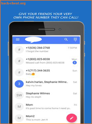 Free TextNow Text+ calls App Tips 2018 screenshot