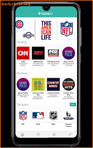 Free Tune in radio and nfl & nba radio screenshot