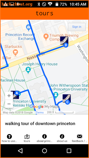 free walking tour of princeton nj screenshot