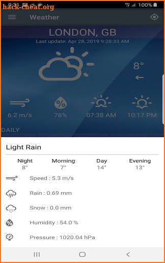 Free Weather Forecast screenshot