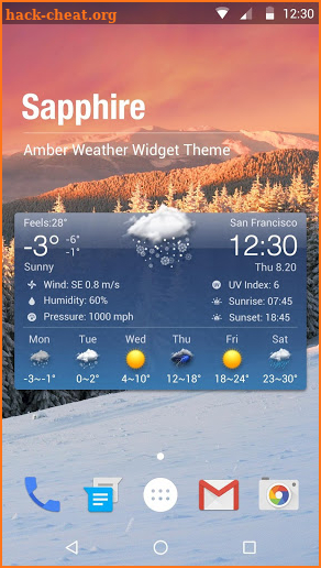 Free Weather Forecast & Clock Widget screenshot