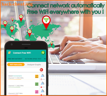Free WiFi Connect Internet Connection Find Hotspot screenshot