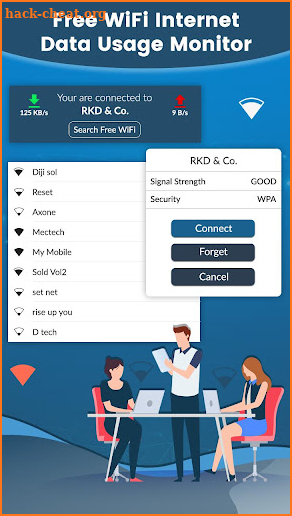 Free WiFi Internet - Data Usage Monitor screenshot