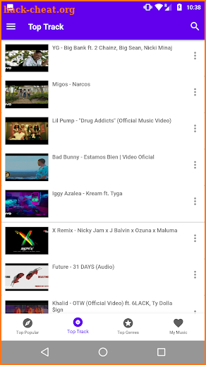 Free youtube music-mp3 player screenshot