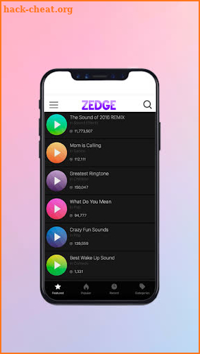 Free ZEDGE Plus Ringtones & Wallpapers Guide screenshot