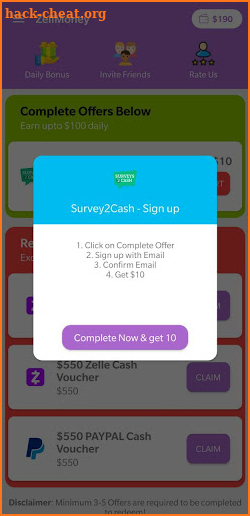 FREE ZELLE CASH - ZELLMONEY screenshot