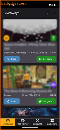 Freebie Game Deals Radar screenshot