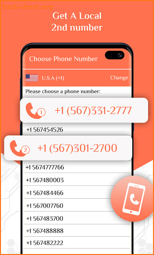 FreeCall: Second Phone Number for Free Text & Call screenshot